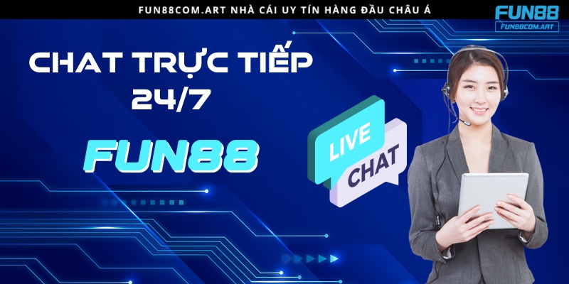 Live Chat với nhân viên Fun88 com.art